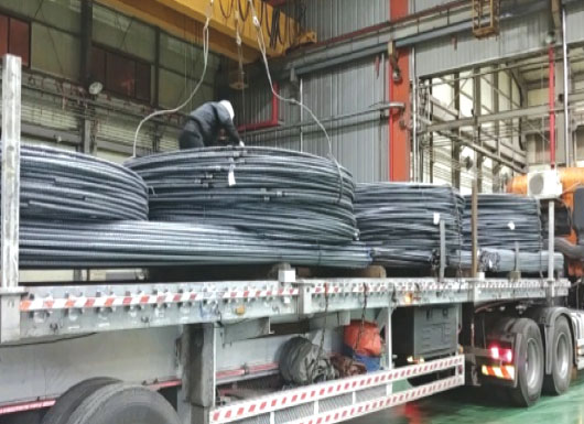 철근 입/출고(상하차)자재보관