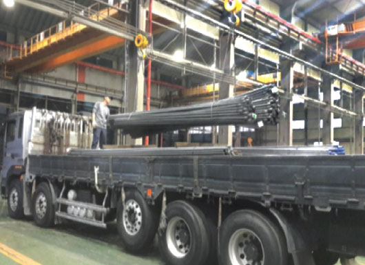 철근 입/출고(상하차)자재보관